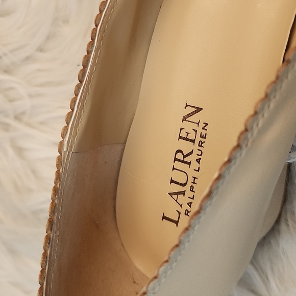 Lauren Ralph Lauren Scalloped Edge Shoes, Size 10B - Picture 7 of 9